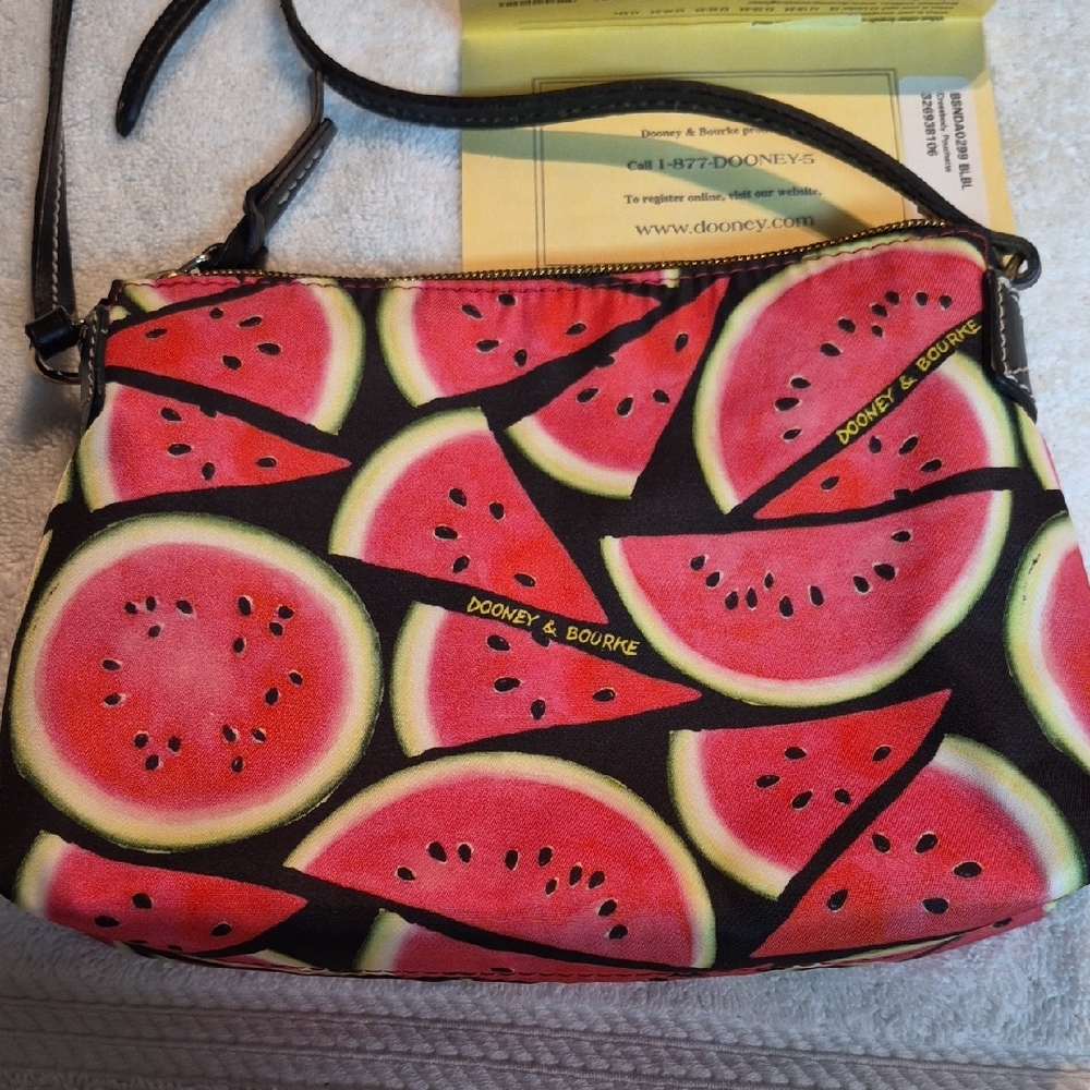 Dooney & Bourke Crossbody Pouchette from their Sullivan Coated Cotton Limited Ed - Picture 4 of 6